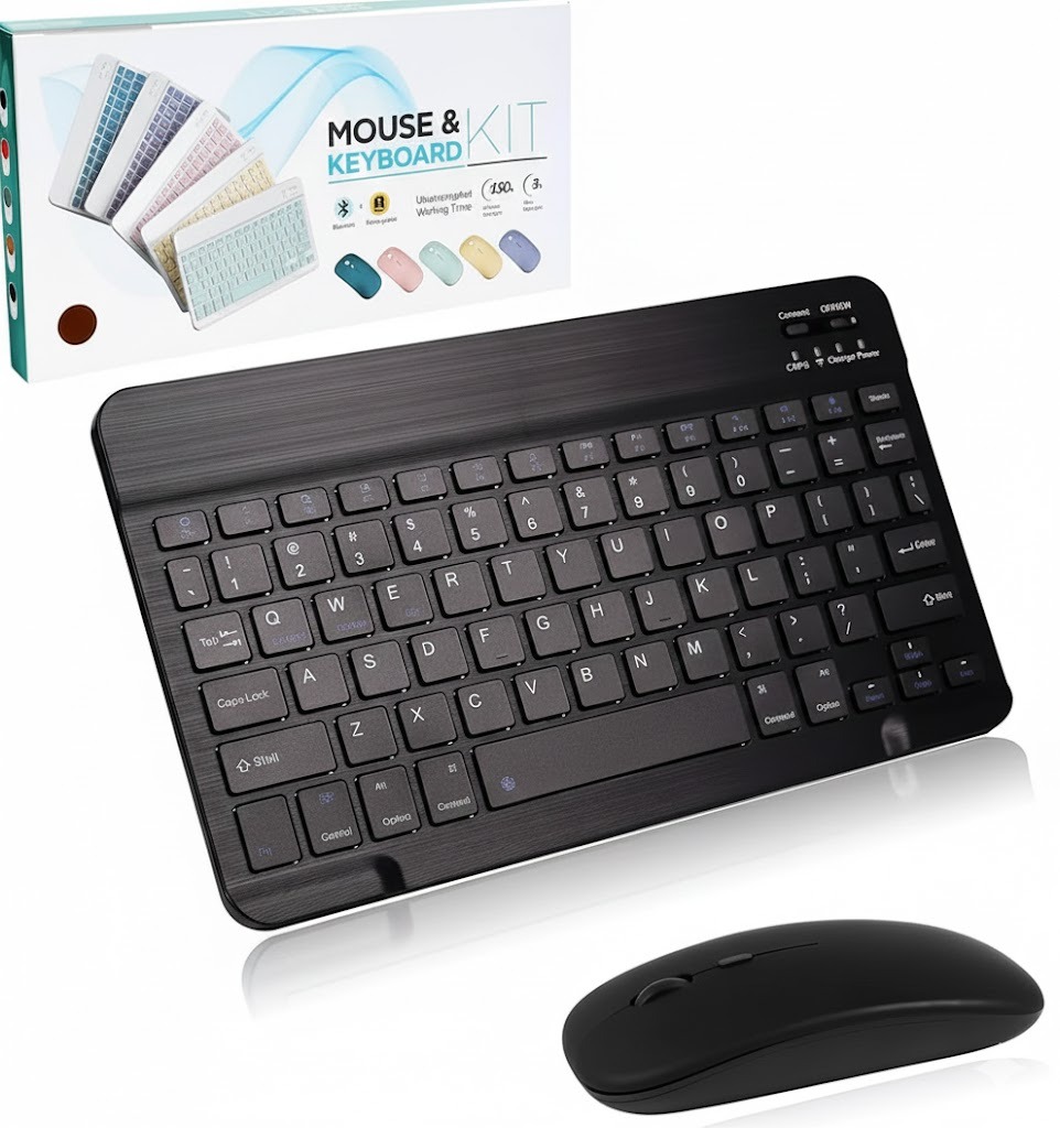 Wireless rechargeable mouse keyboard kit | Gadget Buzzs